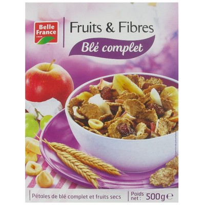 Fruit & Fibre Cereal Belle France Box 500g