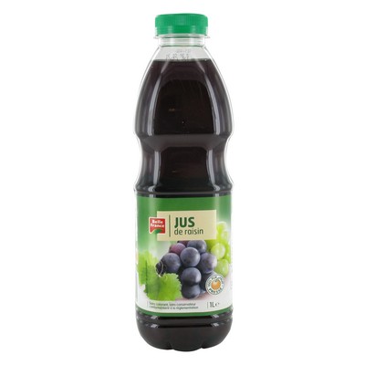 Belle France Pure Grape Juice PET Bottle 1L