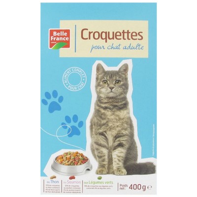 CROQUETTE CHAT THON/SAUM/LEG/CER BF ETUI 400 G