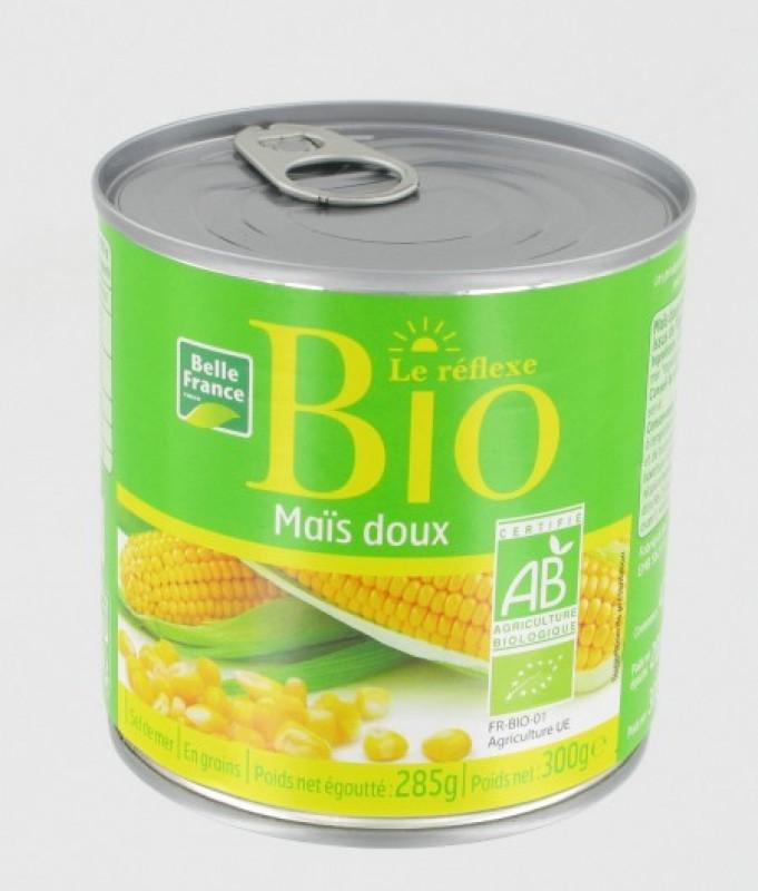 Organic Sweetcorn Belle France 300g Can