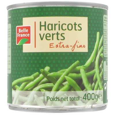 Belle France Extra Fine Green Beans 400g Can