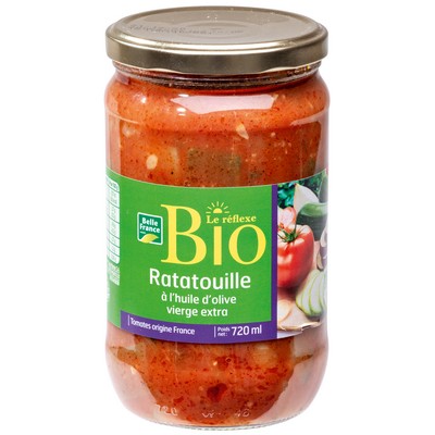 Organic Ratatouille with Olive Oil Belle France Jar 650g