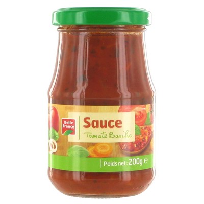 Belle France Tomato & Basil Sauce Glass Jar 200g