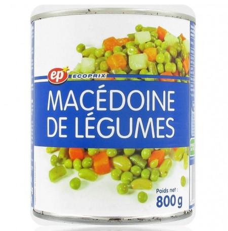 MACEDOINE DE LEGUMES EP BOITE 4/4 800 G