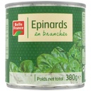 Belle France Whole Leaf Spinach 380g – 1/2 Can