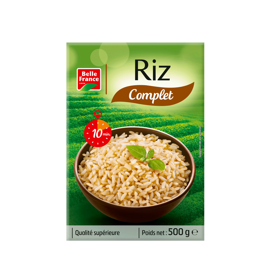Whole Grain Long Rice 10 Min Belle France Box 500g