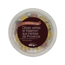 Olives Vertes & Noires Dénoyautées aux Herbes DBF Bocal 150g