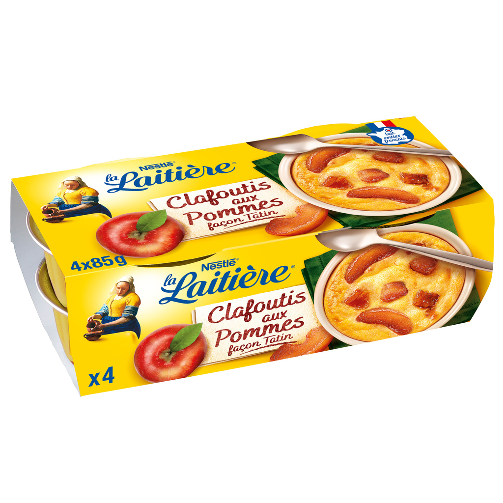 LA LAITIÈRE Clafoutis aux Pommes 4x85g