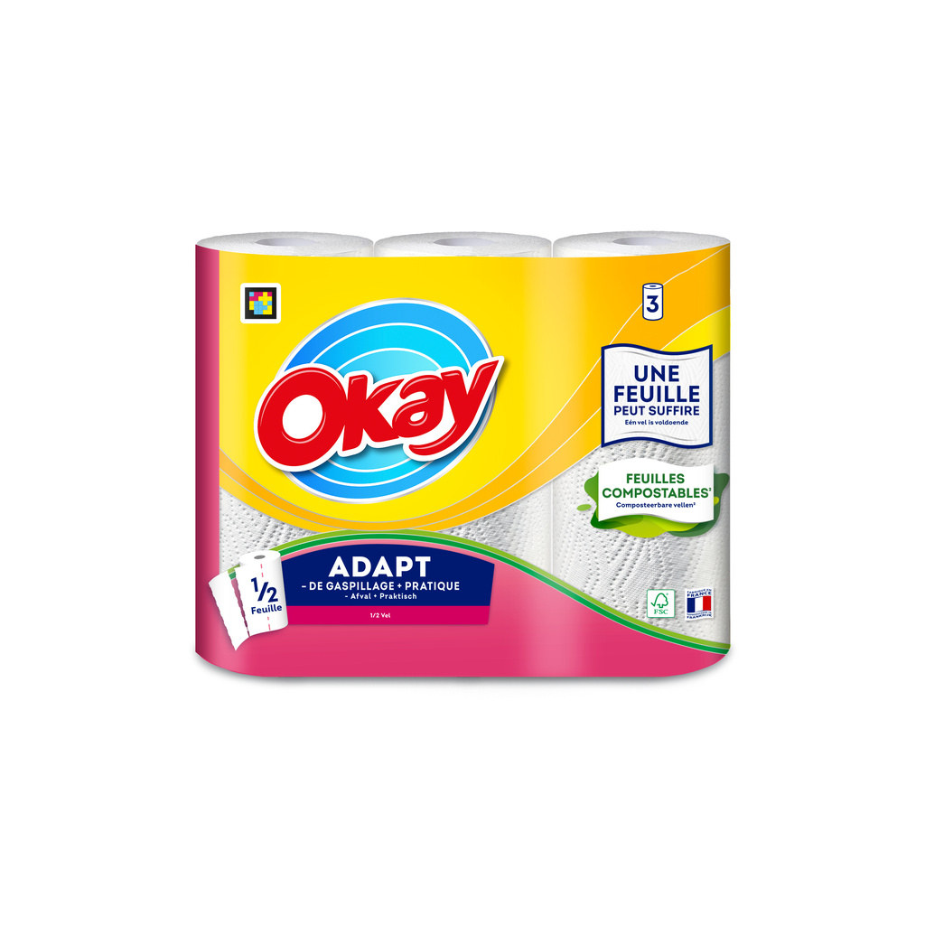 Okay Adapt Paper Towels x3