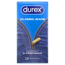 Durex Classic Jeans Condoms Comfort and Confidence x12
