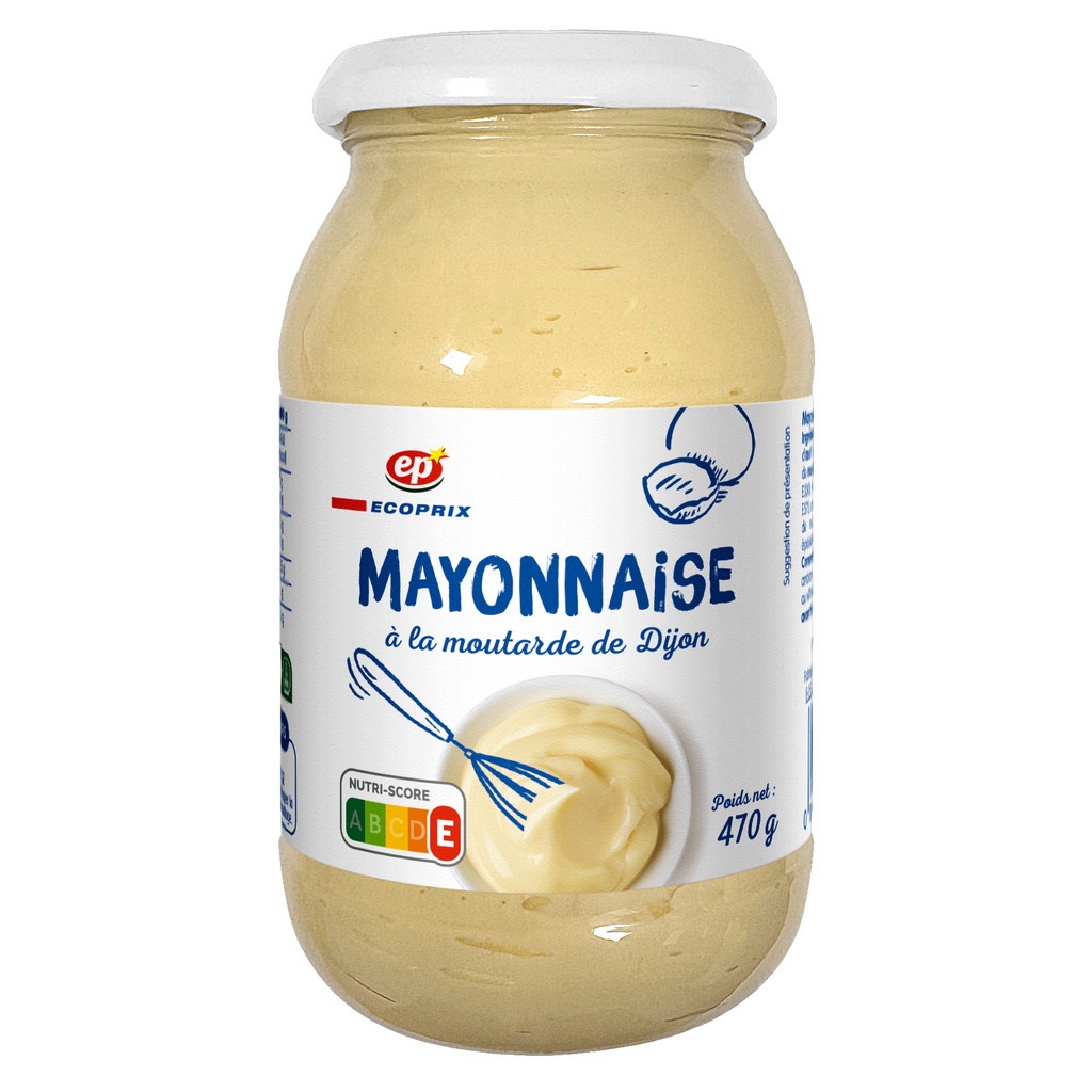 Mayonnaise Nature en Bocal Verre 470g