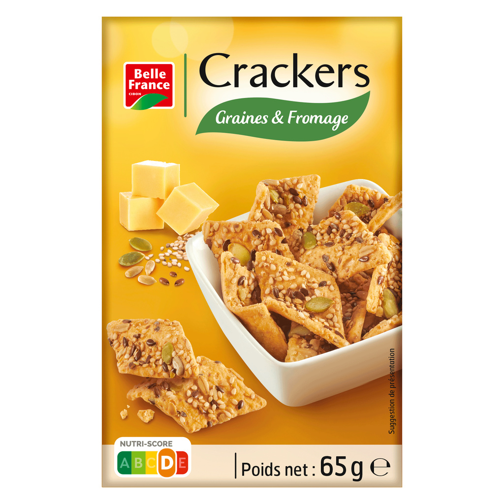 CRACKER FROMAGE ET GRAINE BF ETUI 65 G