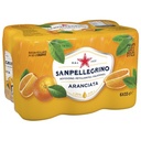 SANPELLEGRINO Sparkling Flavoured Drink Aranciata 6x33cl