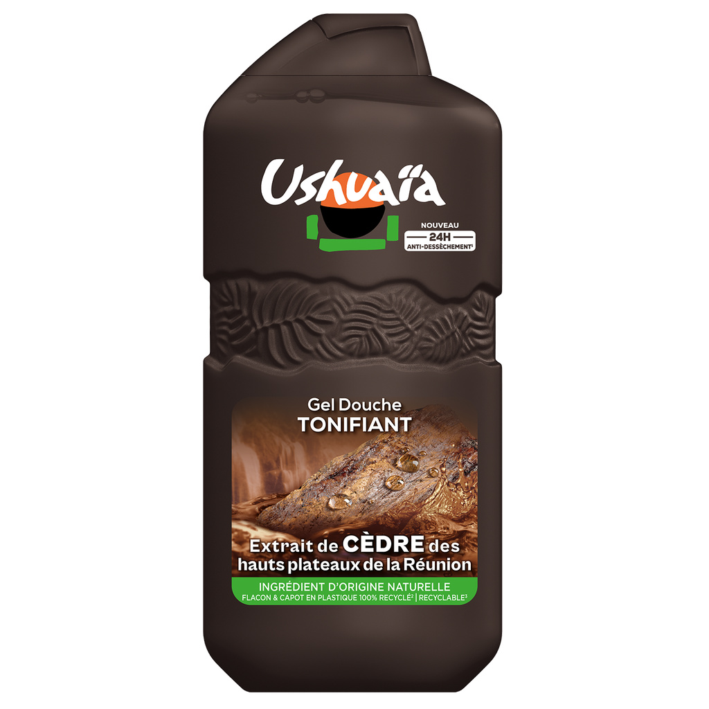 Ushuaïa Gel Douche Énergisant Cèdre 280ml