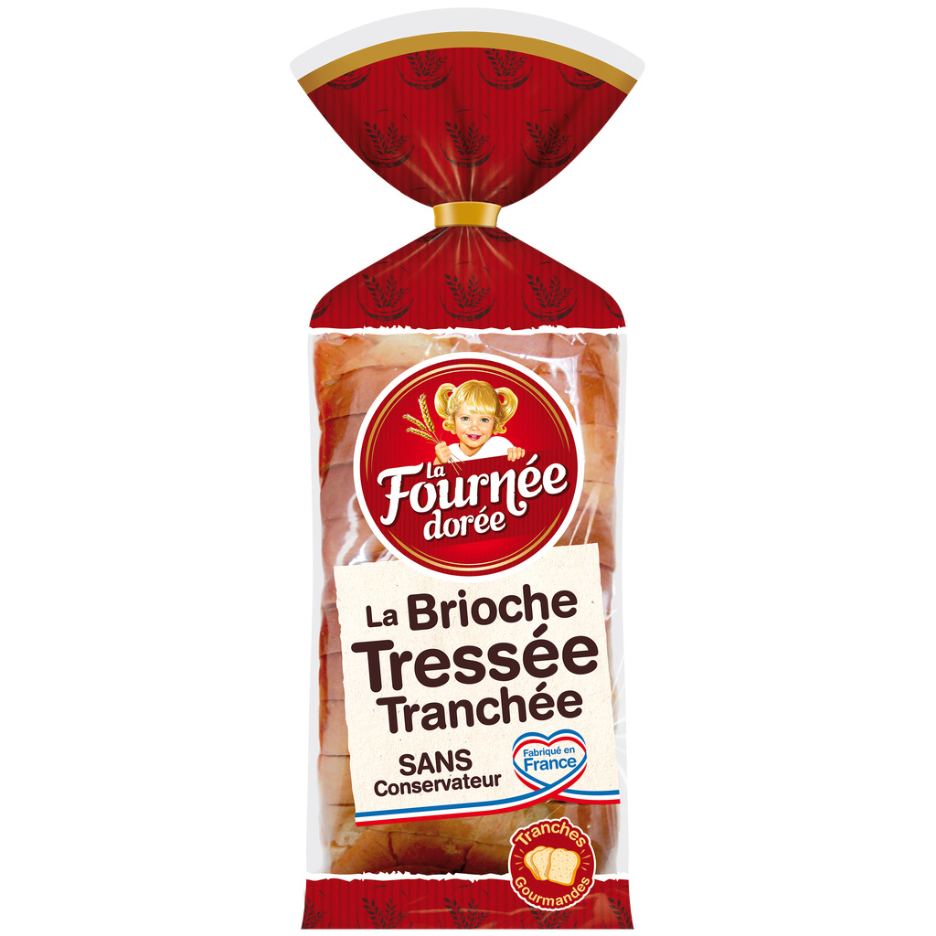Brioche Tressée Tranchée 500g La Fournée Dorée