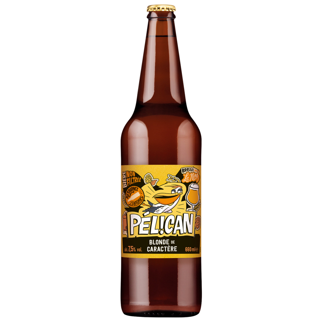 Pélican Bière Blonde de Caractère Non Filtrée 66CL 7,5°