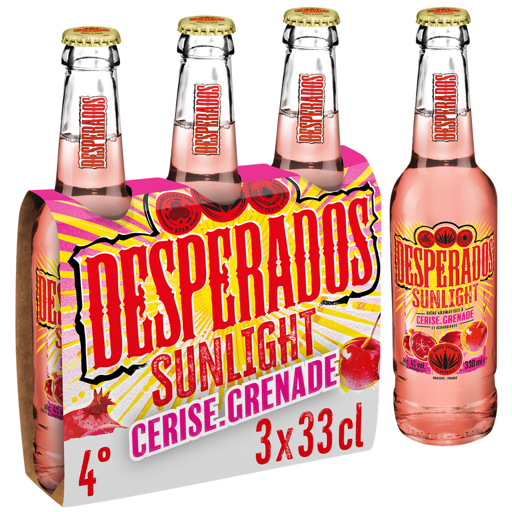 Desperados Sunlight Cherry Pomegranate 3x33cl 4°
