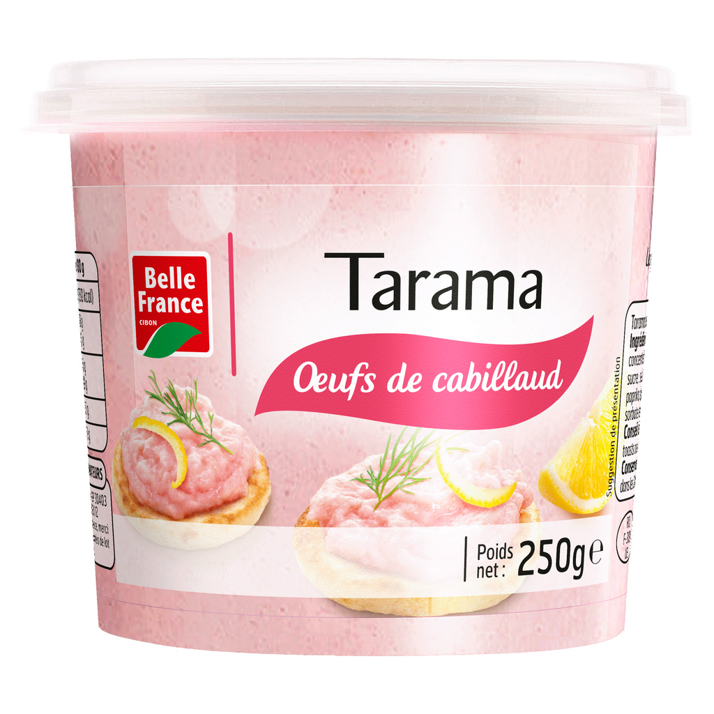 Tarama aux œufs de cabillaud Belle France 250g