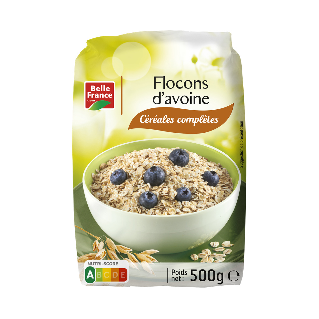 FLOCONS D'AVOINE BF SACHET 500 G 
