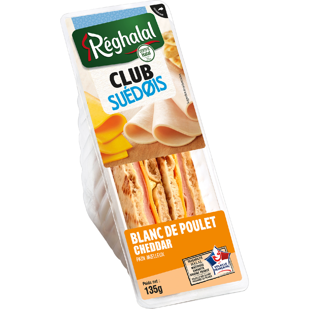 Sandwich Suédois Poulet & Cheddar