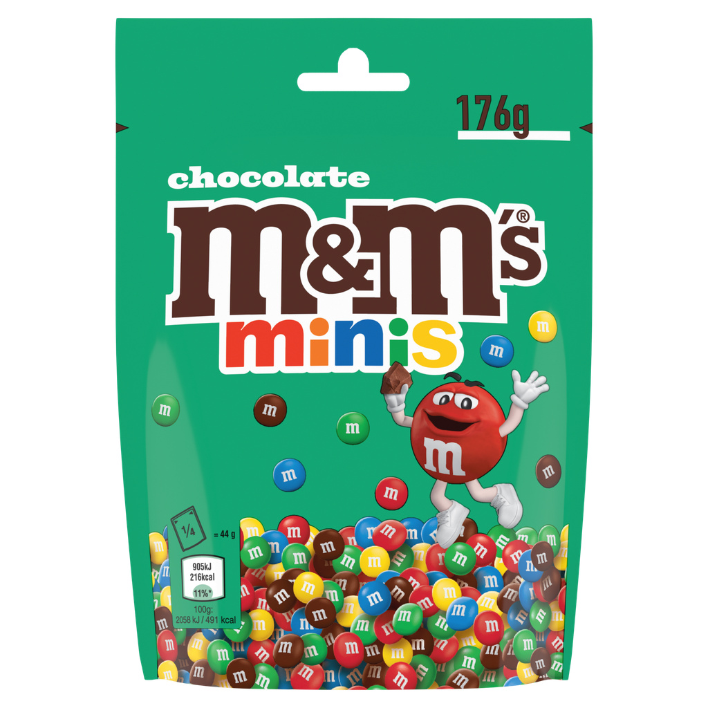 M&M's minis billes de chocolat enrobées - pochon 176g
