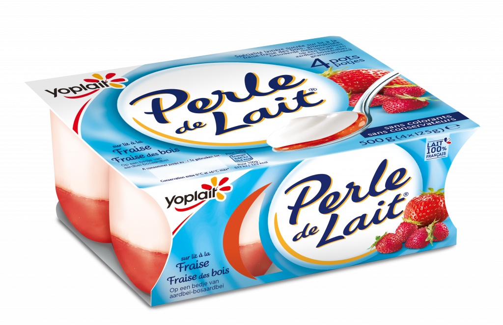PERLE LAIT/LIT FRAISE X4