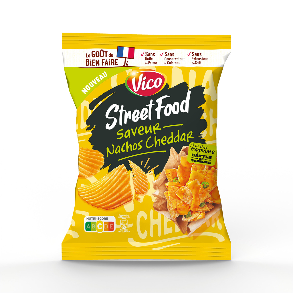 Street Food Cheddar Nachos Chips 120g