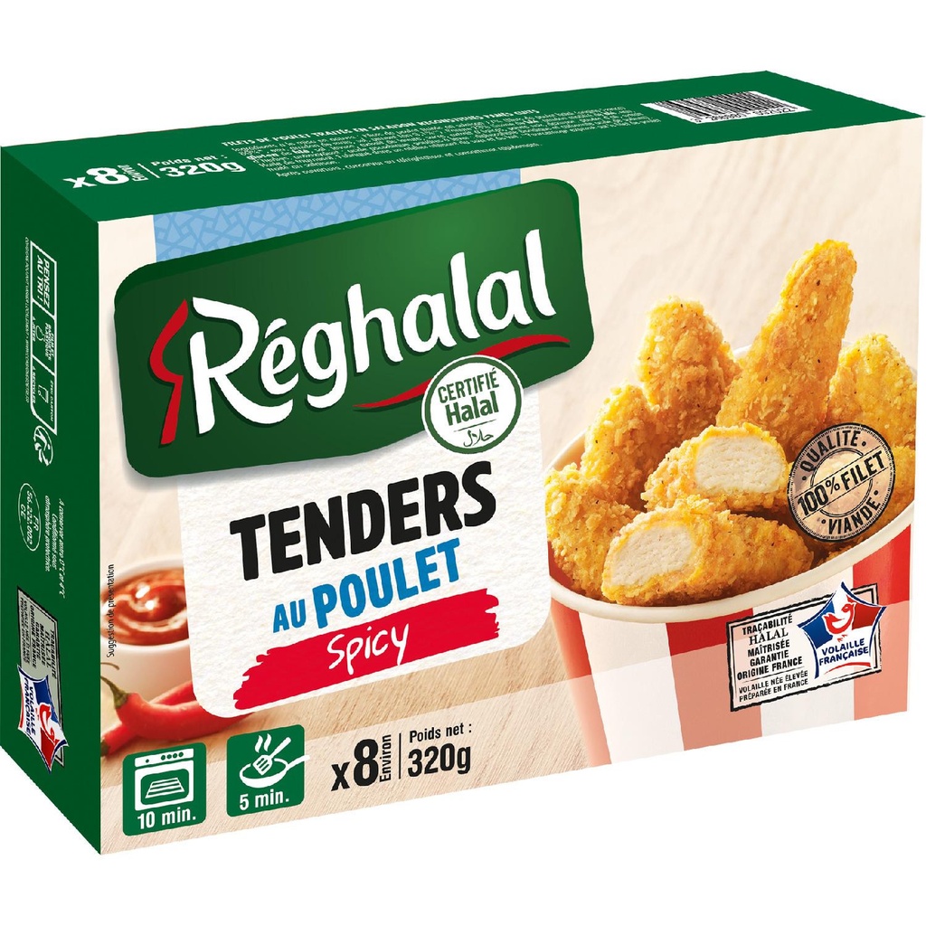 TENDERS PLT HALAL 320G RG