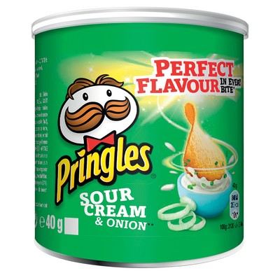 Pringles Sour Cream & Onion Crisps - 40g