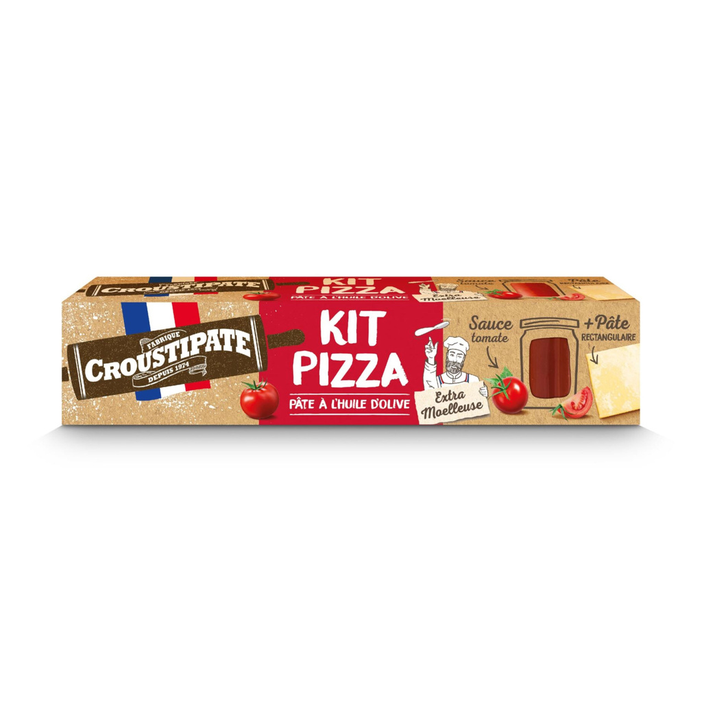 Kit Pizza Croûte Épaisse 600g 8 Portions