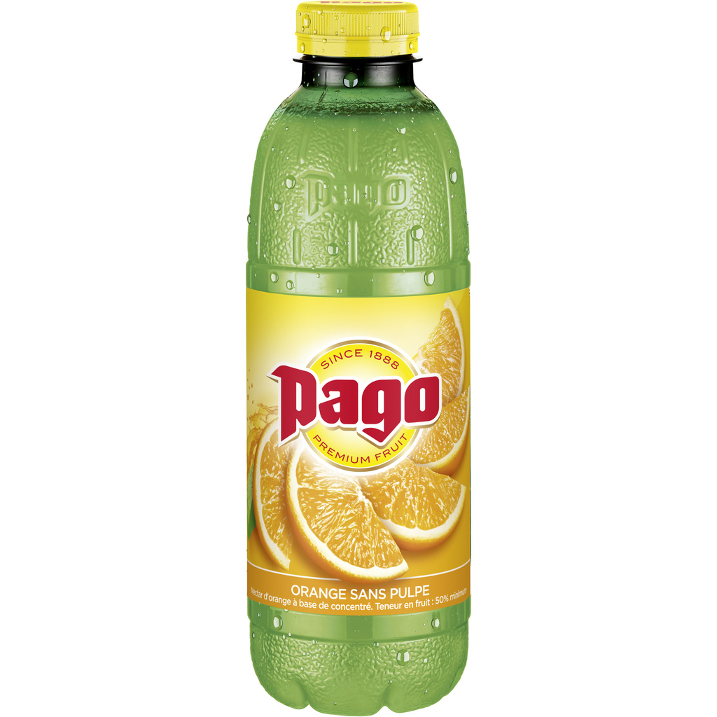 PAGO Jus d'Orange Sans Pulpe PET 75CL