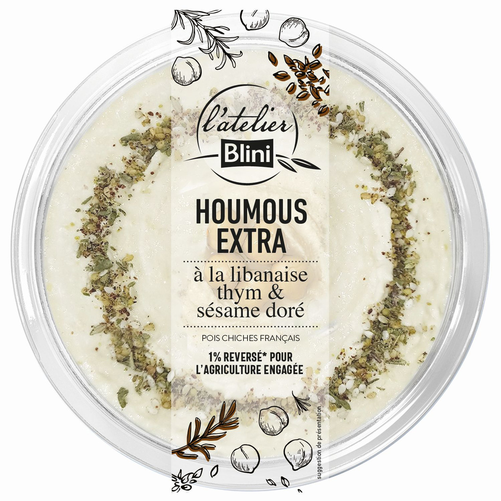 Atelier Blini Houmous à la libanaise 175g