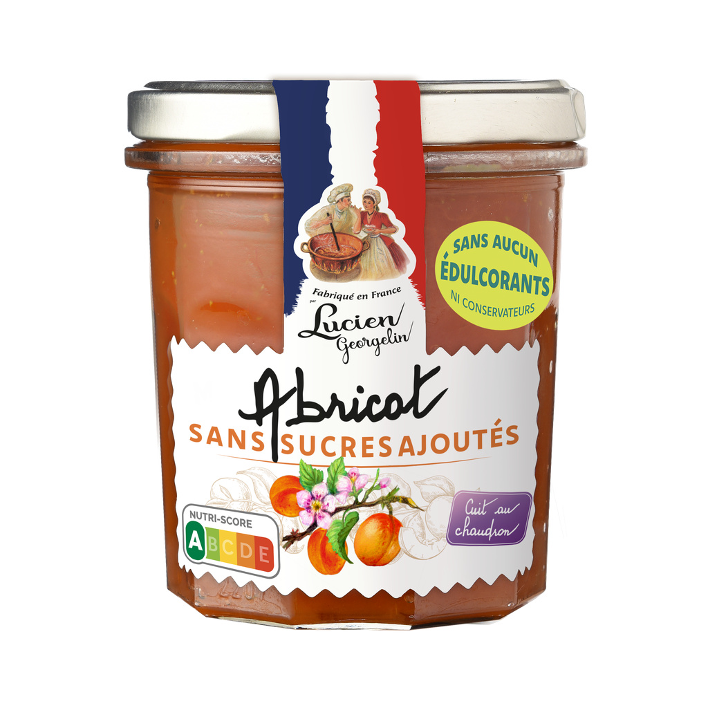 No Added Sugar Apricot Spread 320g Lucien Georgelin