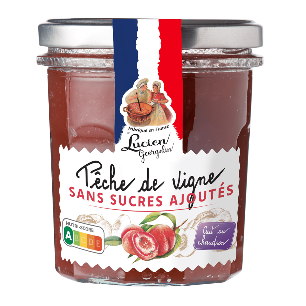 Préparation Pêche de Vigne Sans Sucres Ajoutés 320g Lucien Georgelin