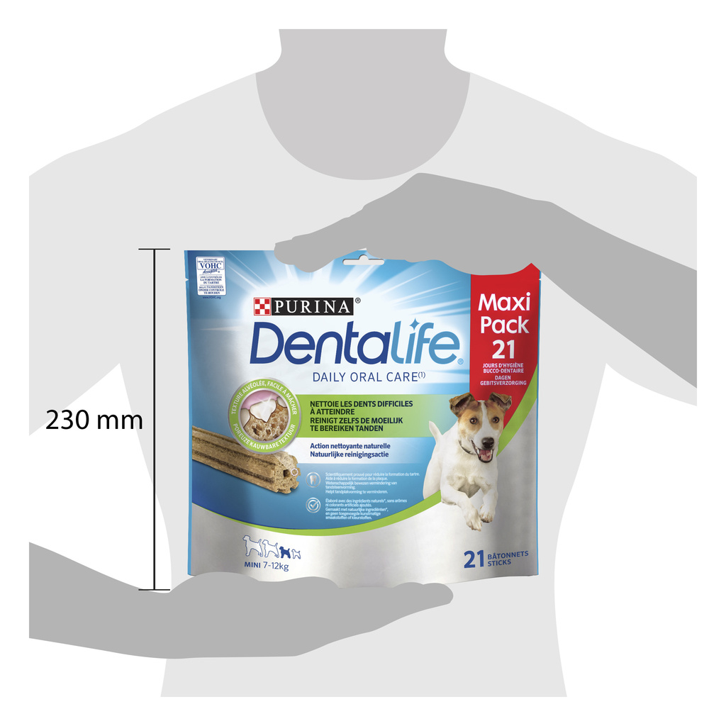 DENTALIFE Mini - Maxi Pack - 21 Chew Treats for Small Dogs - 345 g - Daily Oral Hygiene