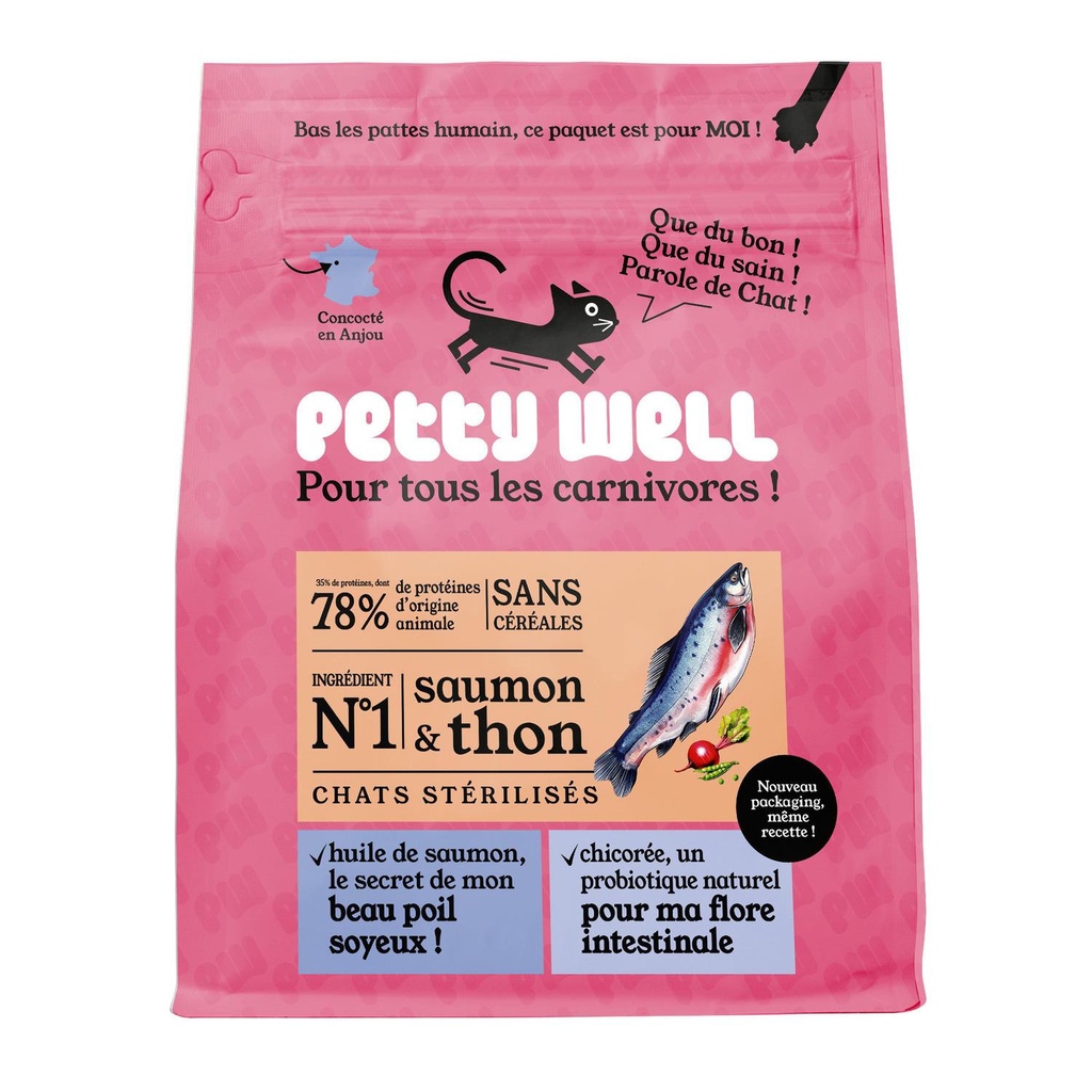 CROQ.1KG CHAT SAUMON PETT
