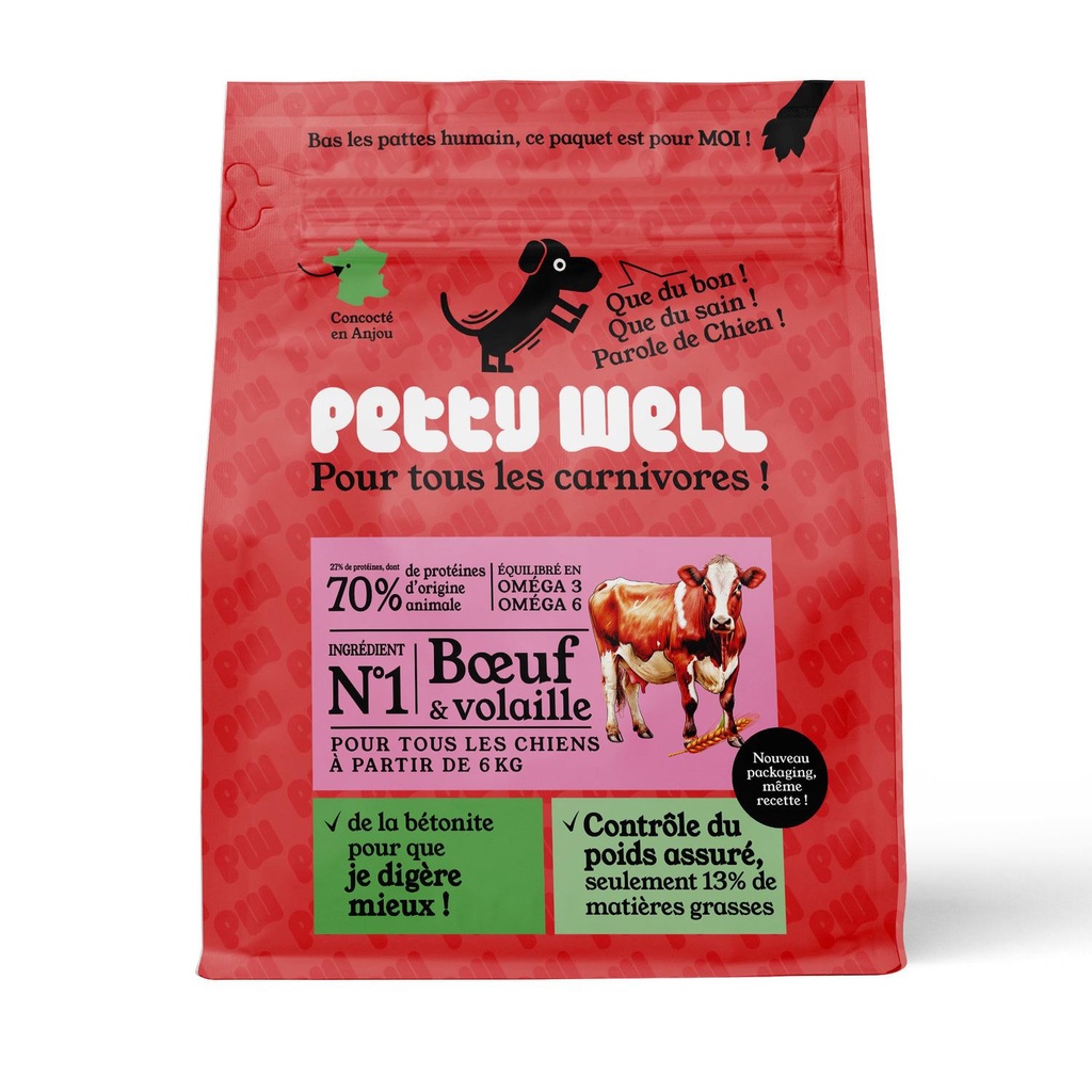 CROQ.1KG CHIEN BOEUF PETT
