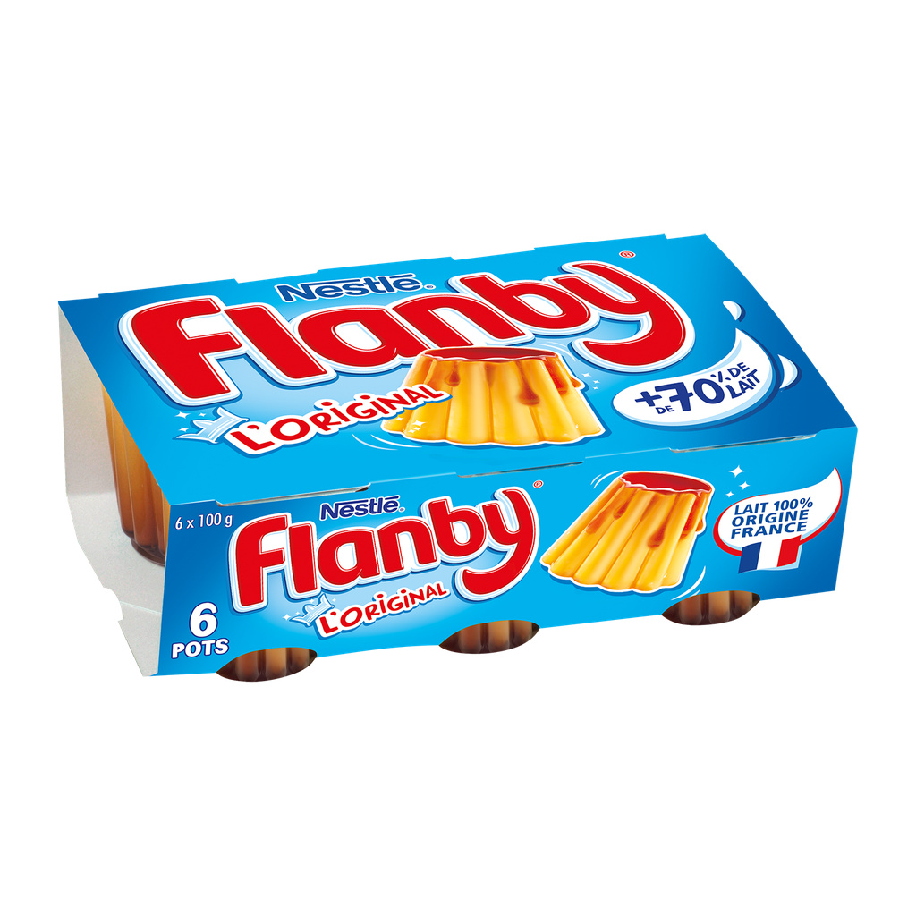 FLANBY VANILLA caramel sauce 6x100G PAV