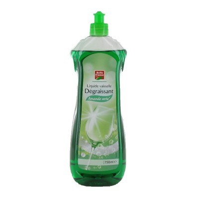 750ML Belle France Liquide Vaisselle Degraissant amande verte*