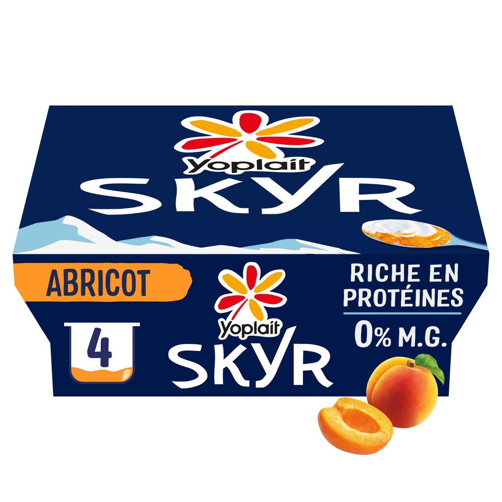 SKYR ABRICOT X4 YOPLAIT
