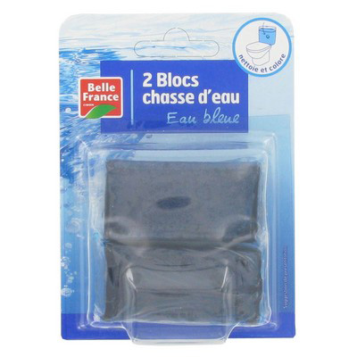 BELLE FRANCE BLOC CUVETTE EAU BLEUE 2X50G