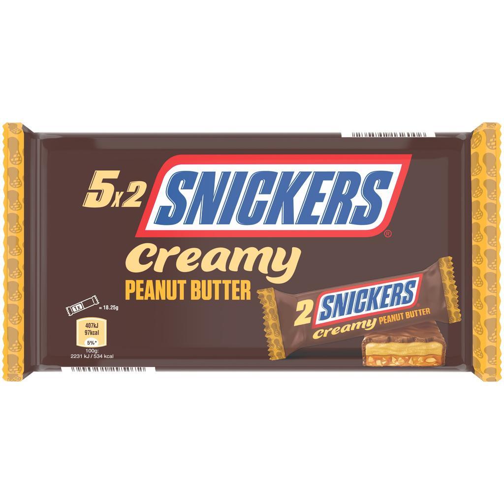 SNICKERS® CREAMY Peanut Butter x5 182,5g, carton de 18