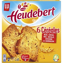[000281] Heudebert Biscotte 6 céréales 300g