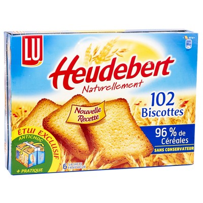 [013367] Heudebert Classic Toast Rusks 102 Slices 830g