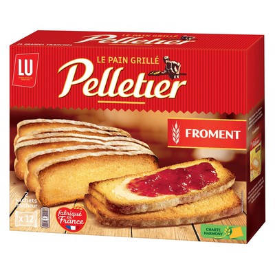[001149] Pelletier Wheat Toast 24 Slices 500g