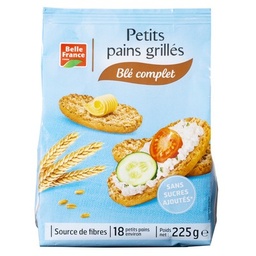 [002683] PETIT PAIN GRILLE COMPLET SSA X 18 BF SACHET 225 G