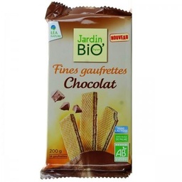 [025700] JARDIN BIO / FINE GAUFRETTE CHOCOLAT BIO* / ETUI DE 200G