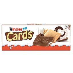 [014241] Biscuits Kinder Cards lait et cacao 2x5 - 128g
