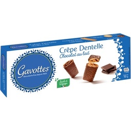 [041988] ETUI CREPE DENTELLE AU CHOCOLAT AU LAIT 90G GAVOTTES