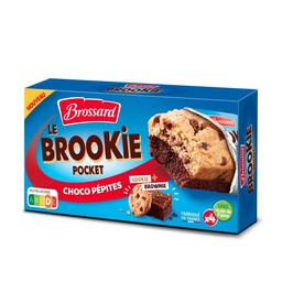 [028480] BROSSARD - LE BROOKIE POCKET CHOCO PEPITES X4 184G
